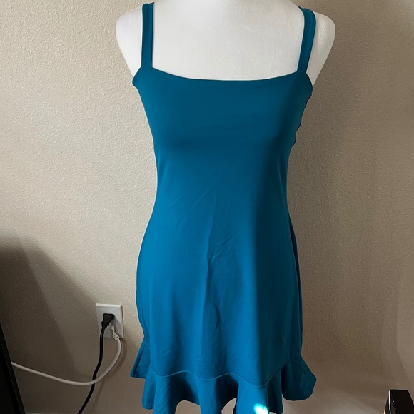 Susana Monaco Mini Dress Teal - Picture 1 of 8